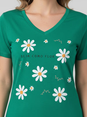 T-Shirt Seja Como Flor - Divina Garota