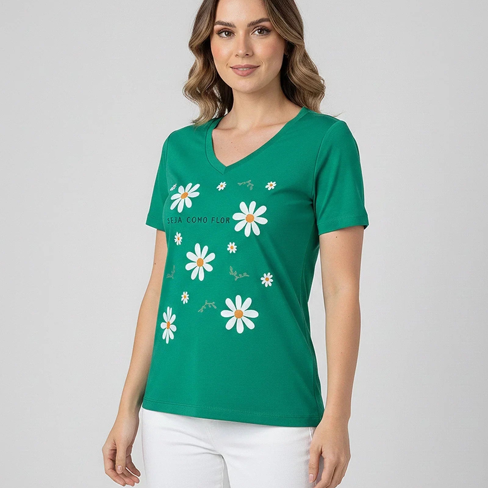 T-Shirt Seja Como Flor - Divina Garota