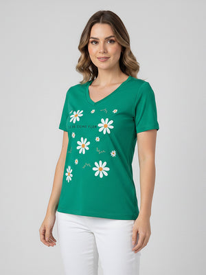 T-Shirt Seja Como Flor - Divina Garota