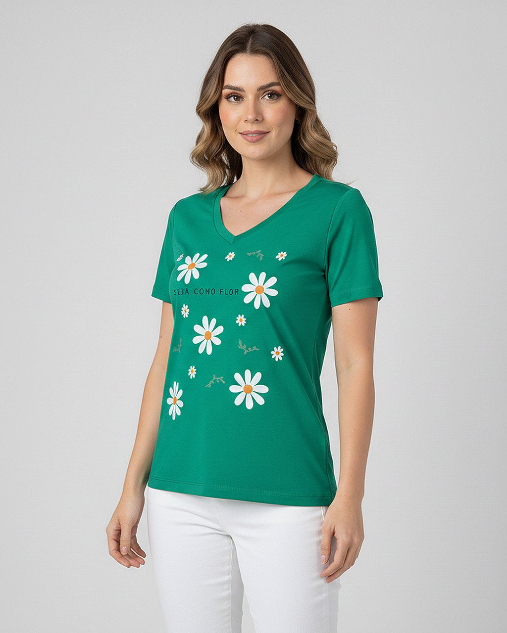 T-Shirt Seja Como Flor - Divina Garota