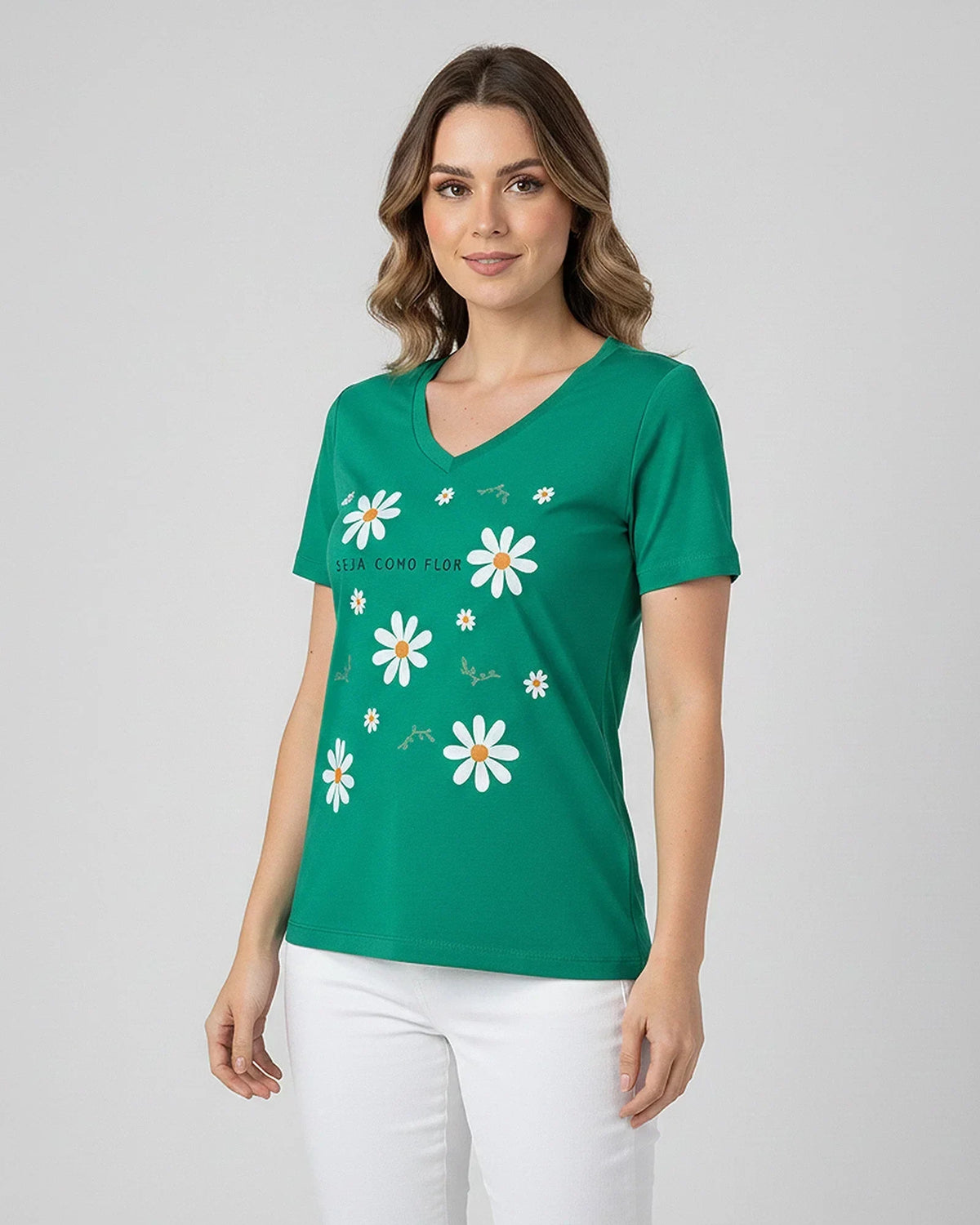 T-Shirt Seja Como Flor - Divina Garota