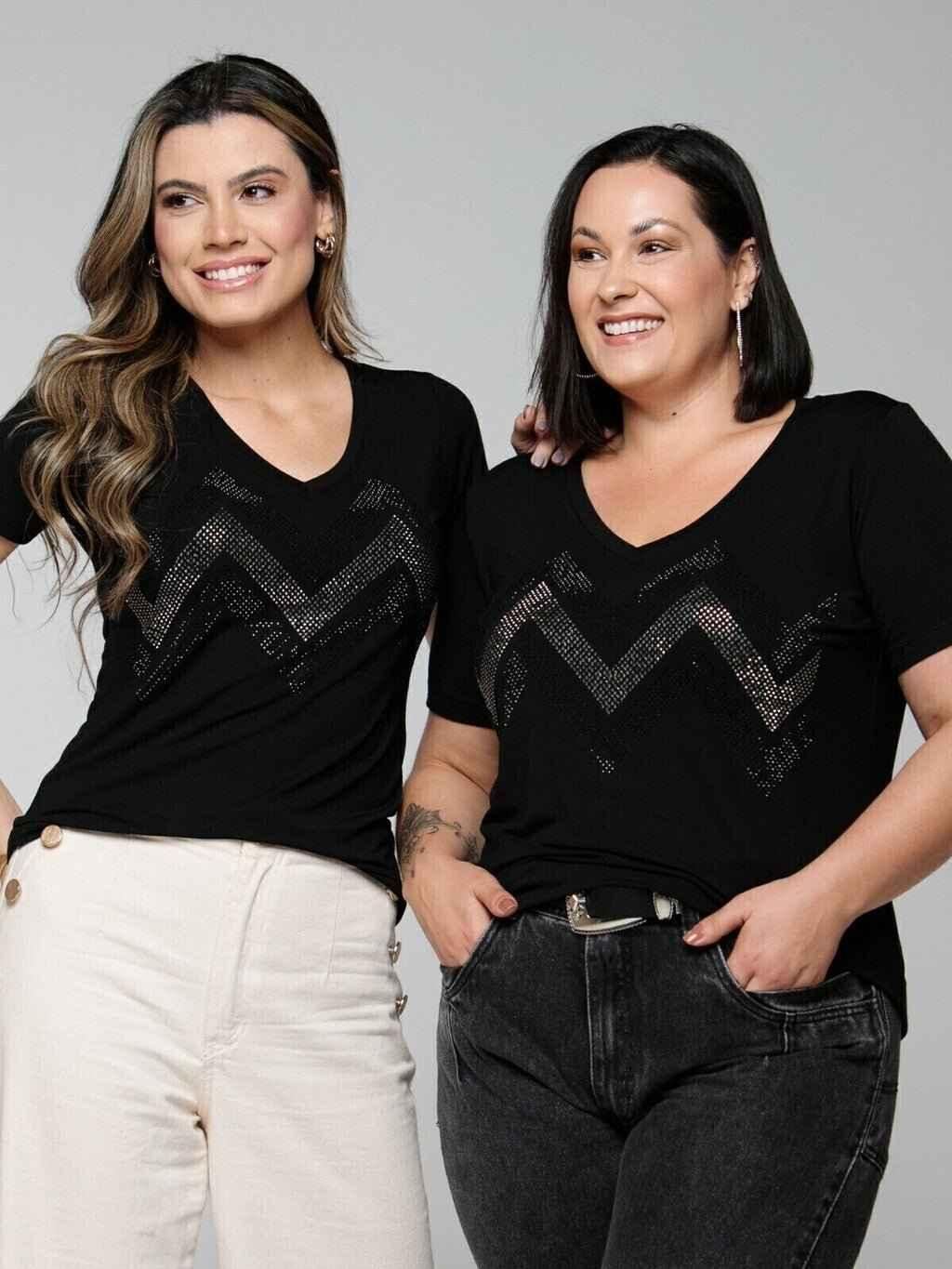 T-shirt Sintonia Strass