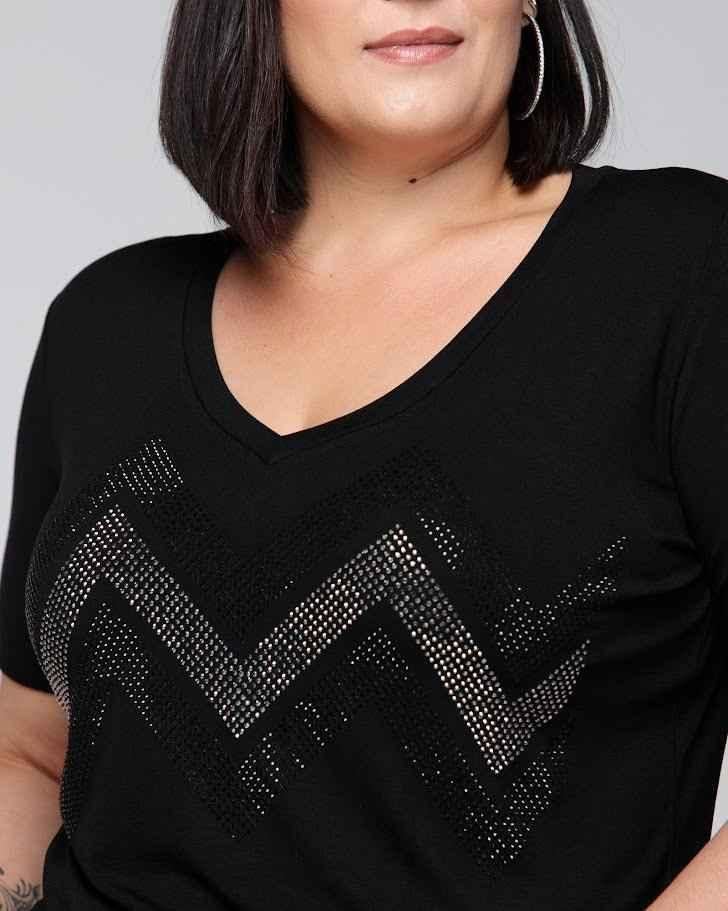 T-shirt Sintonia Strass