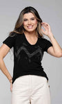 T-shirt Sintonia Strass