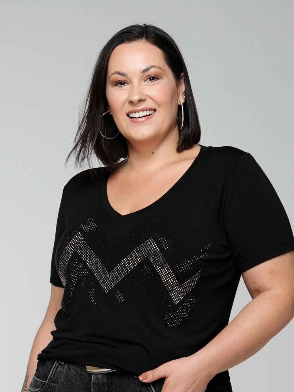 T-shirt Sintonia Strass