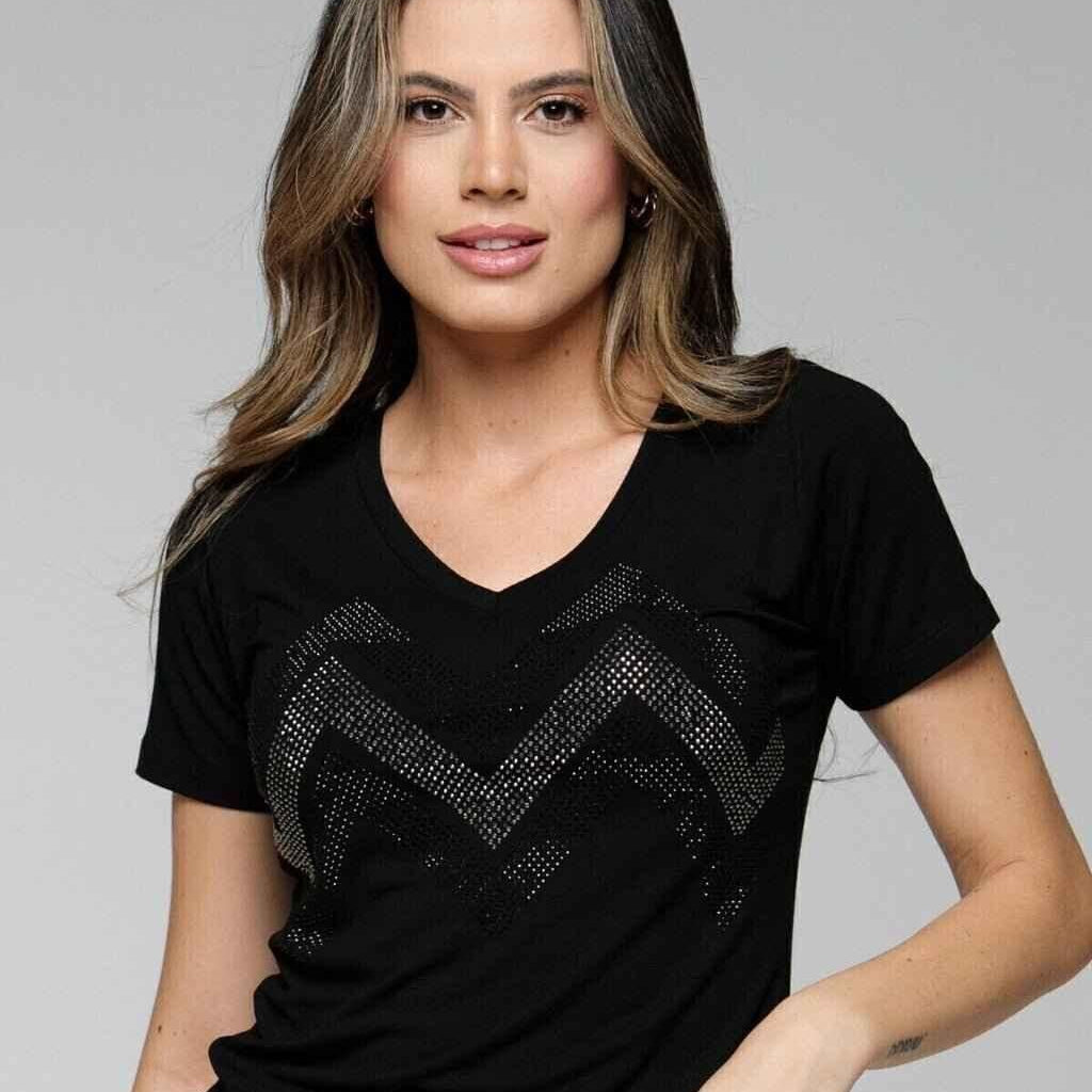 T-shirt Sintonia Strass