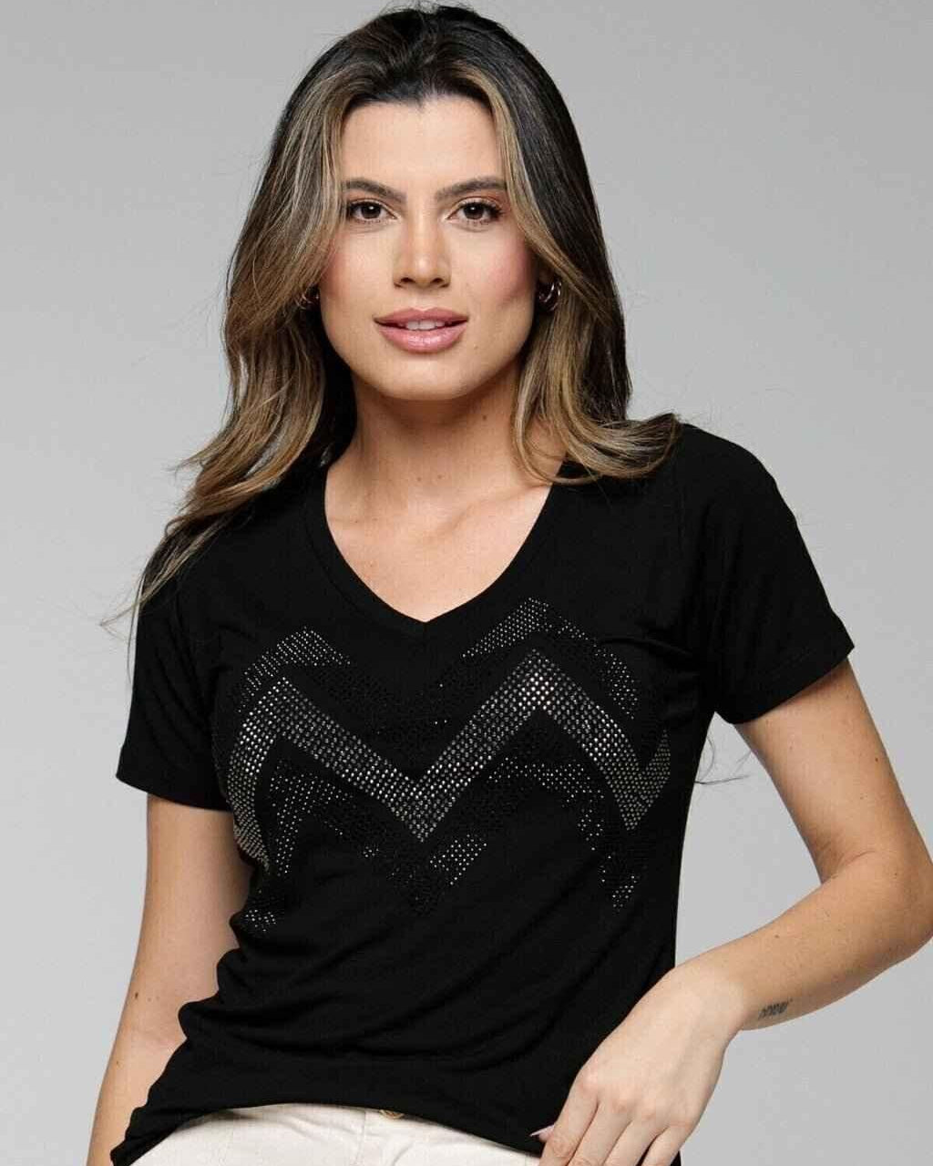 T-shirt Sintonia Strass