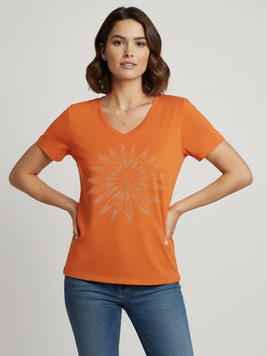 T-shirt Sol Strass - Divina Garota