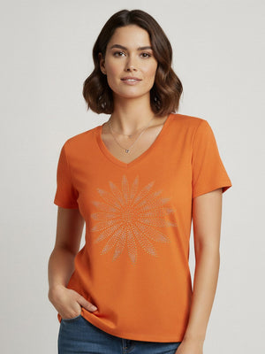 T-shirt Sol Strass - Divina Garota