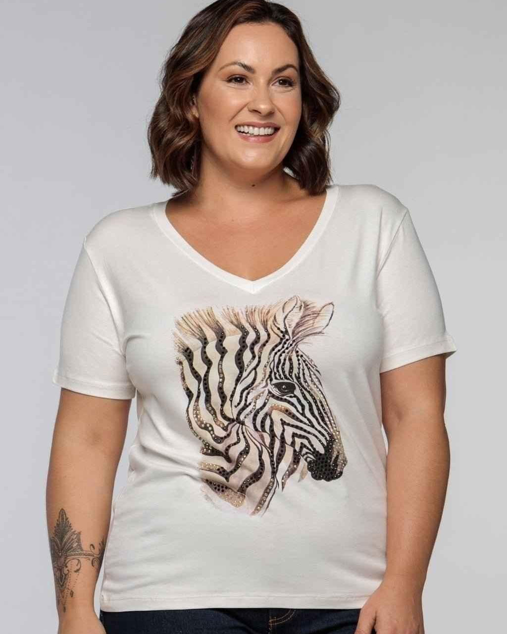 T-Shirt Zebra Glam