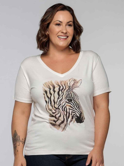 T-Shirt Zebra Glam