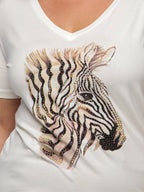 T-Shirt Zebra Glam - Divina Garota