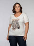 T-Shirt Zebra Glam
