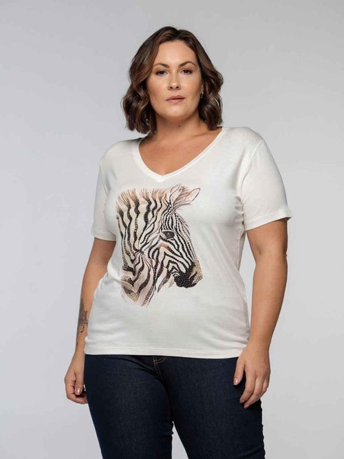 T-Shirt Zebra Glam